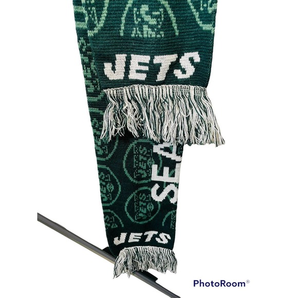 New York Jets Scarf NFL Exclusive Warm Be Green Season Ticket Holder Unisex - Picture 3 of 6